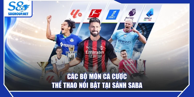 Các bộ môn cá cược thể thao nổi bật tại sảnh Saba
